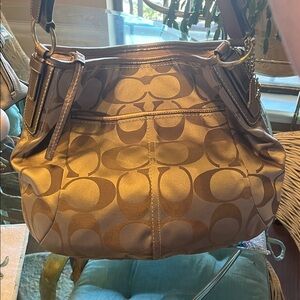 Coach Brown Signature Shoulder Bag